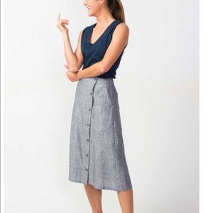 SKFK Organic Hemp Skirt Ethical Fashion Matxalen